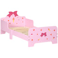 Low Kids Bed Frame with Bow Headboard
