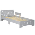 Low Kids Bed Frame with Stars and Moon Headboard