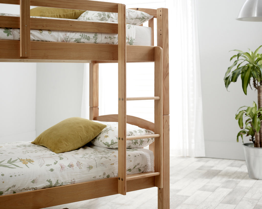 Mya Pine Wooden Bunk Bed - 3ft Single