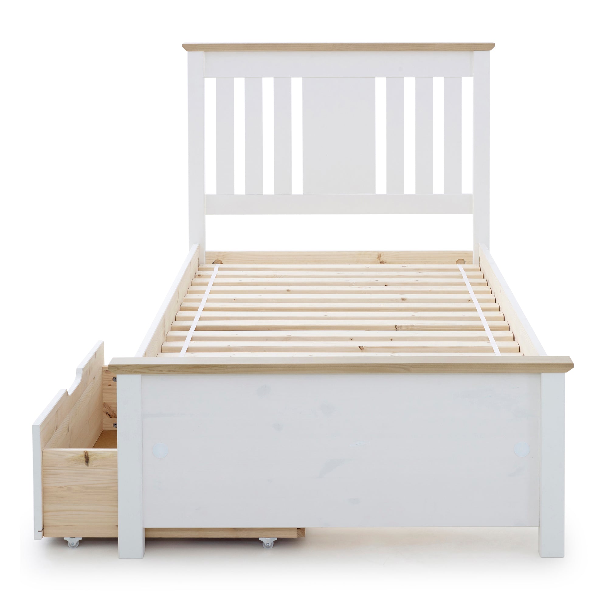 Chester White Single Wooden Bed