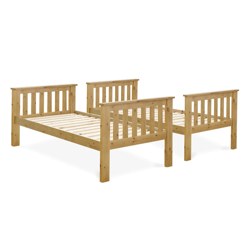 Pine Wooden Bunk Bed - 3ft Single | Carra