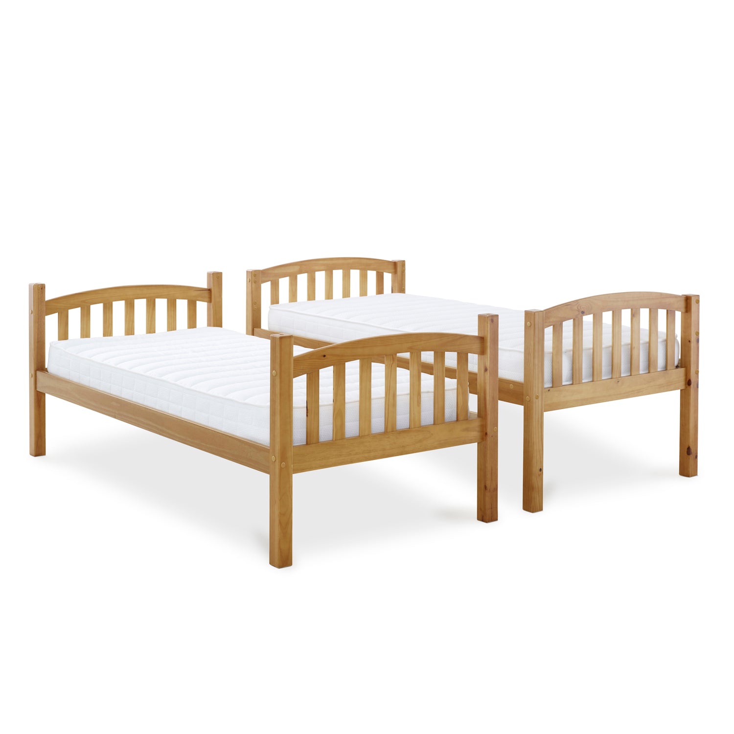 Mya Pine Wooden Bunk Bed - 3ft Single
