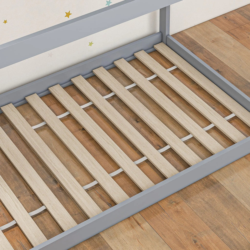 Olivia Grey Montessori House Frame Bed