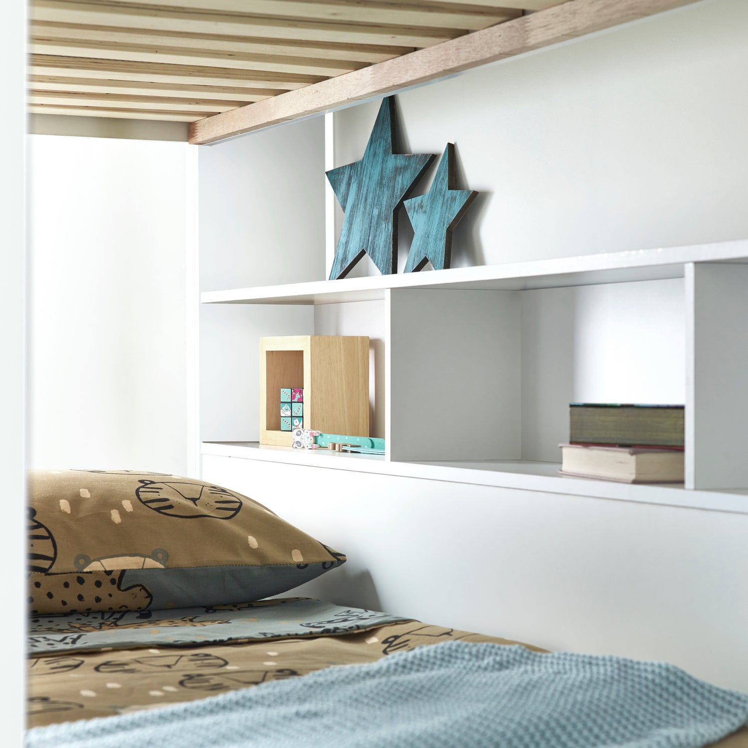 White Storage Bunk Bed - 3ft Single | Oliver