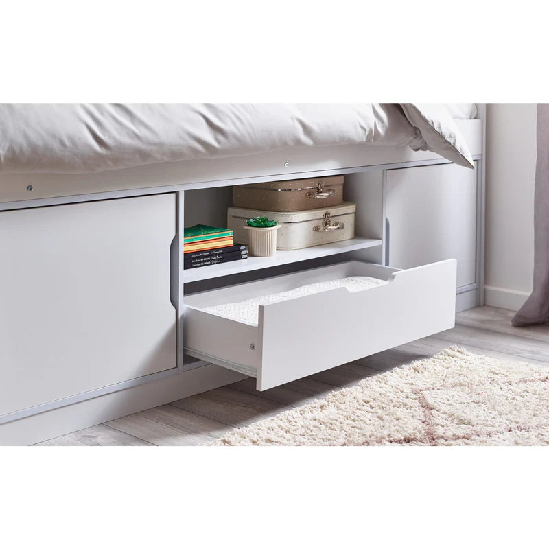 Atom Low Sleeper Bed – White