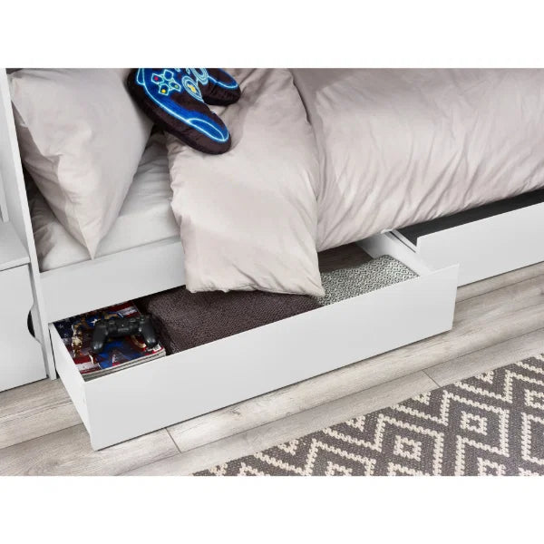 Camelot Staircase Bunk All White