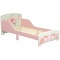Low Kids Bed Frame with Girl and Hearts Headboard