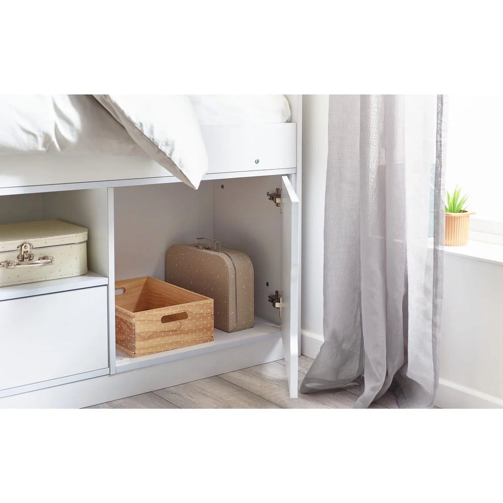 Atom Low Sleeper Bed – White