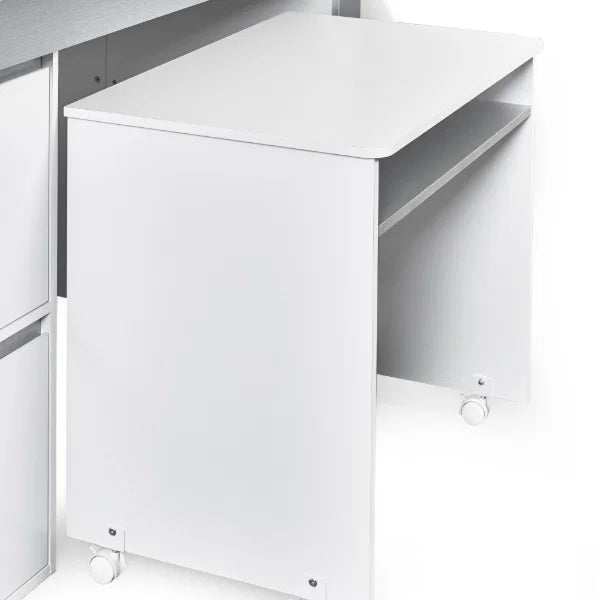 Gaia 3ft Single Midsleeper - White and Silver