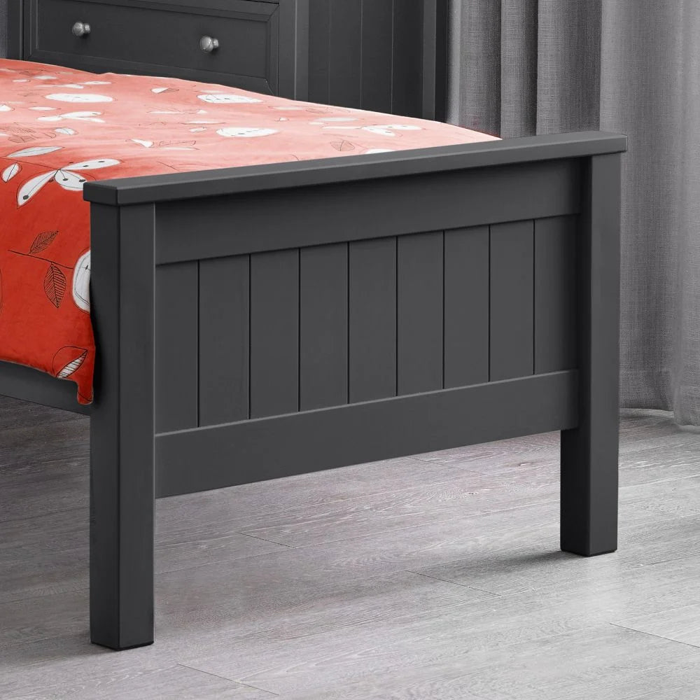 Harvey 3ft Single Bookcase Bed Frame – Anthracite