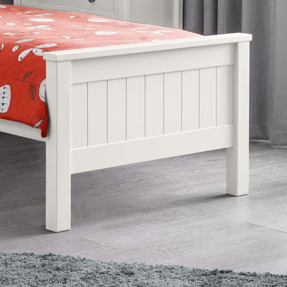 Harvey 3ft Single Bookcase Bed Frame – Surf White