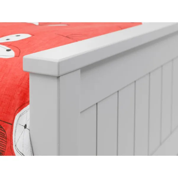Harvey 3ft Single Bookcase Bed Frame – Dove Grey