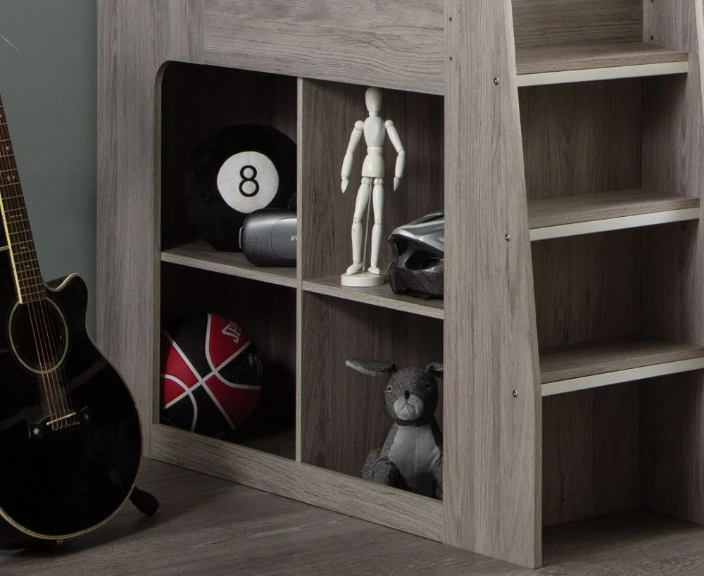 Jupiter Mid Sleeper Bed – Grey Oak