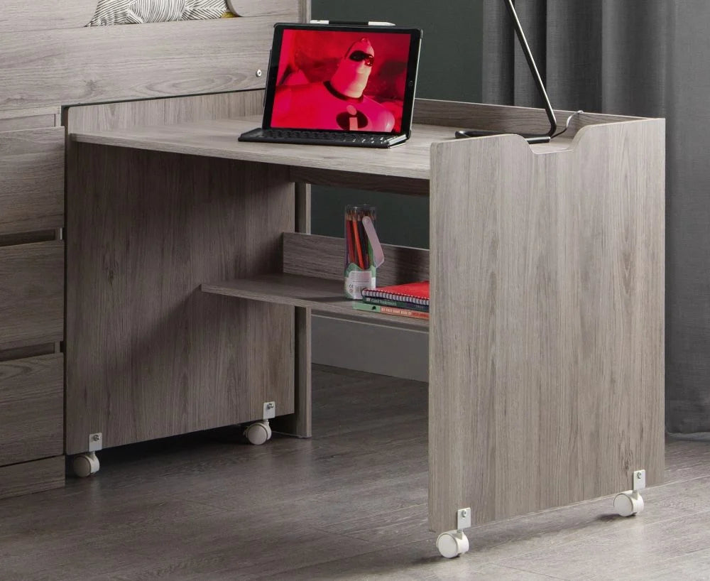 Jupiter Mid Sleeper Bed – Grey Oak