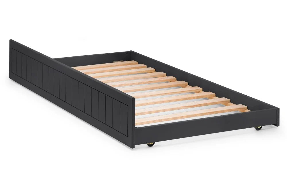 Harvey 3ft Single Bookcase Bed Frame with Underbed – Anthracite