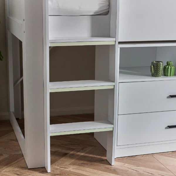 Casper 3ft Single Mid Sleeper Bed – White