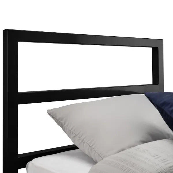 Ellis 3ft Single Metal Bed - Satin Black
