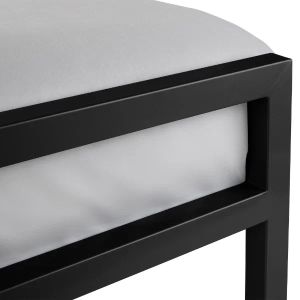 Ellis 3ft Single Metal Bed - Satin Black
