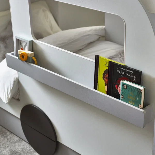 Tourer Caravan Bed - Vapor Grey And White