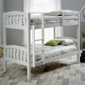 Mya White Wooden Bunk Bed - 3ft Single