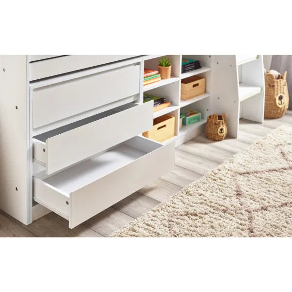 Vespa 3ft Single Mid Sleeper Bed – White