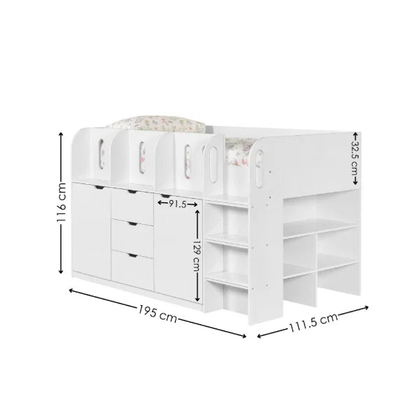 Vision Mid Sleeper Bed
