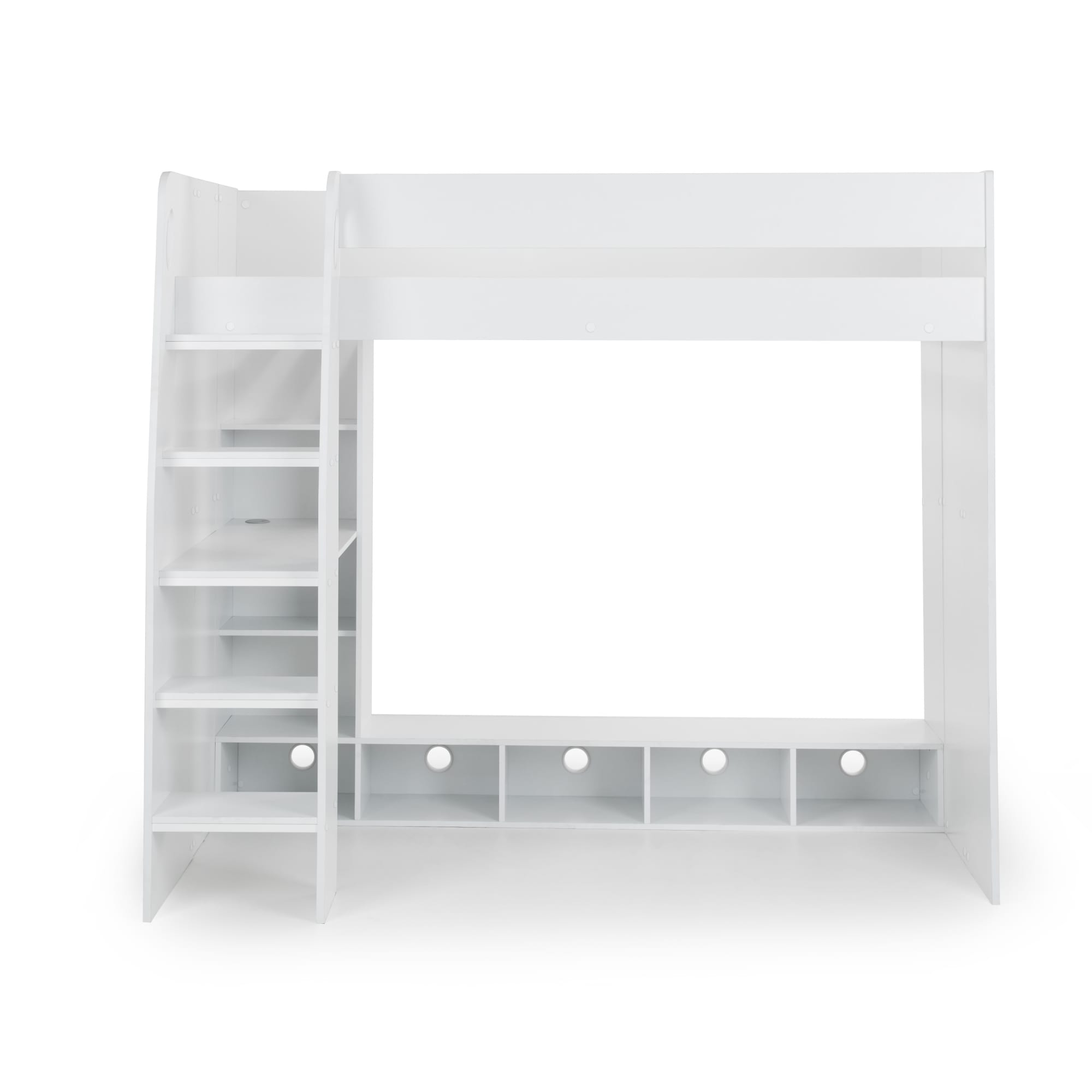 Nebula Gaming Bed With Desk - White