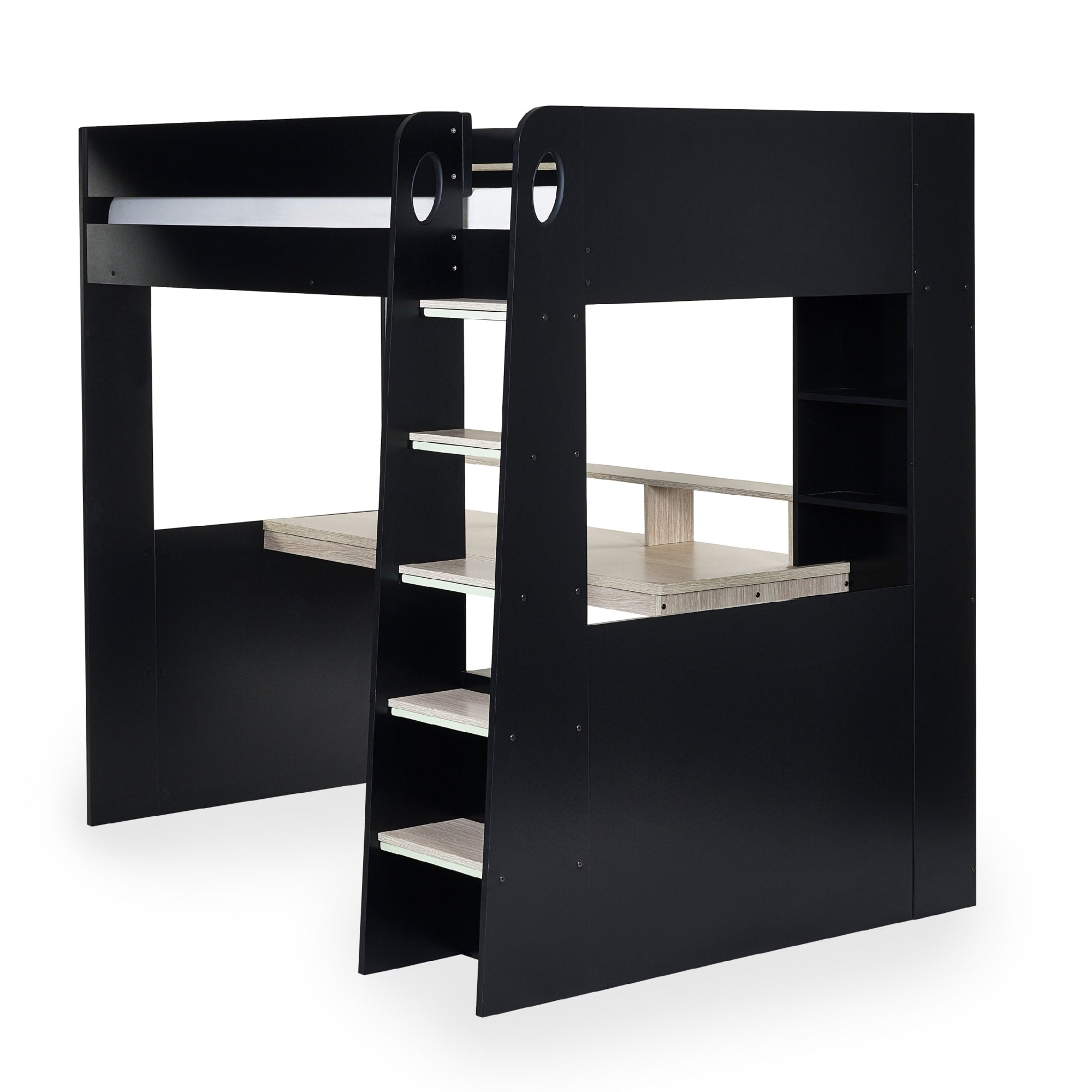 Blaze Gaming Highsleeper - Black And Pale Wood