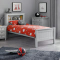 Harvey 3ft Single Bookcase Bed Frame – Dove Grey
