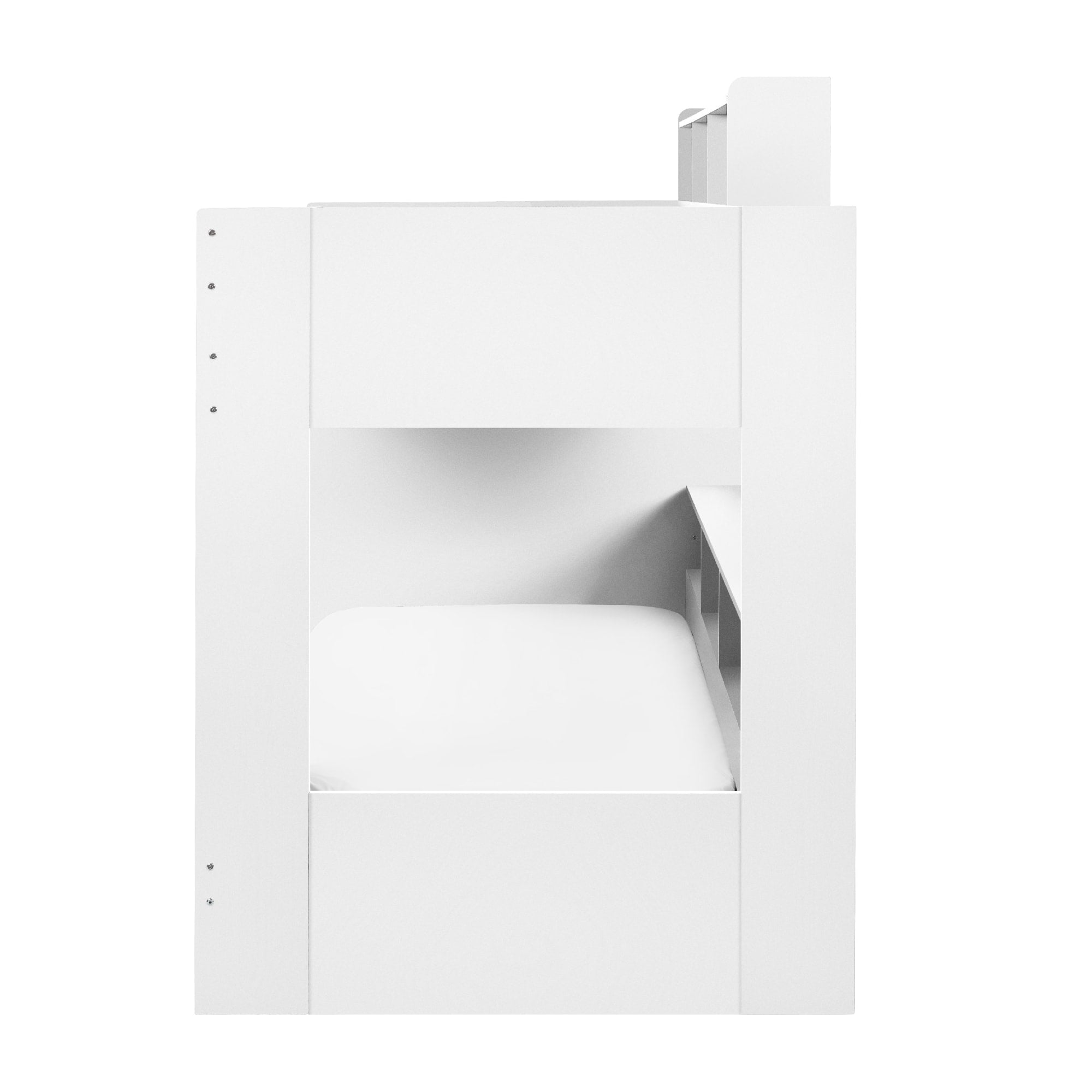 Camelot Staircase Bunk All White