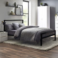 Ellis 3ft Single Metal Bed - Satin Black