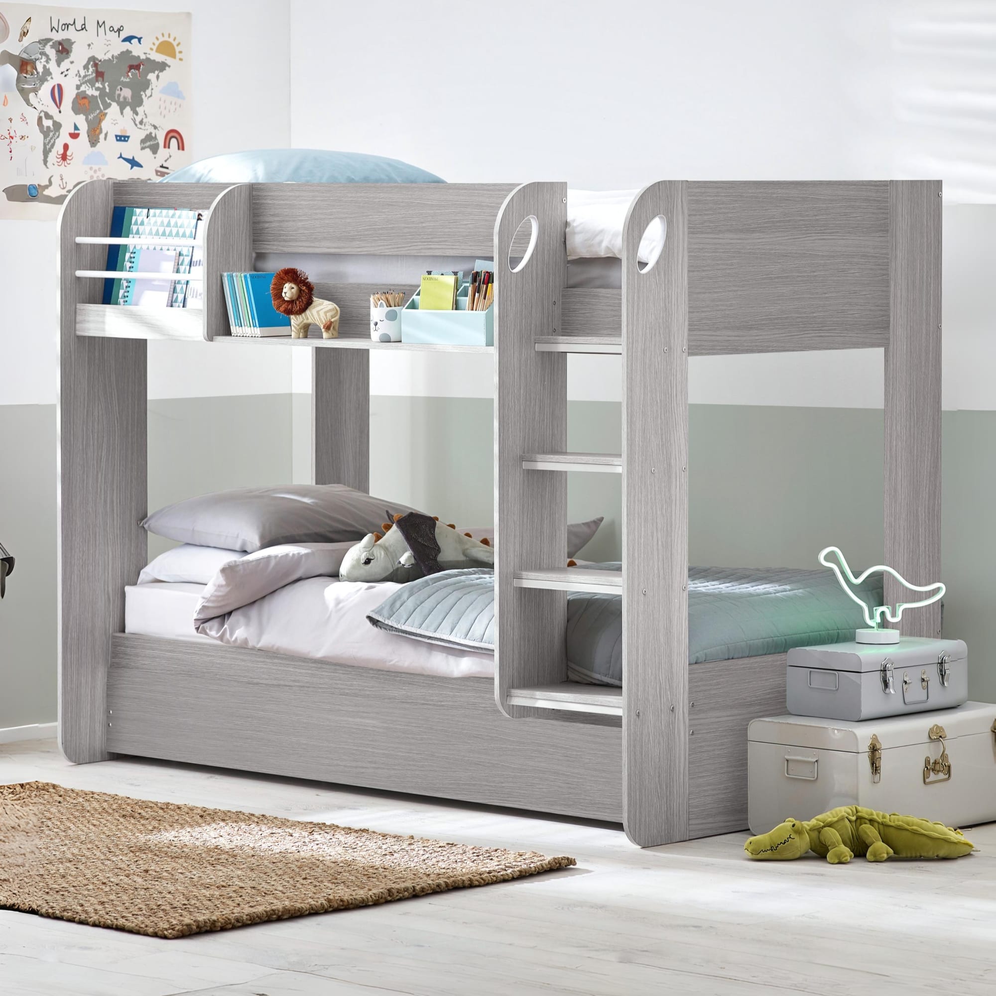 Mars Bunk & Underbed - Grey Oak