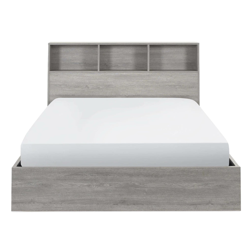 Bali Ottoman Storage 90cm Single Bed - Grey Oak