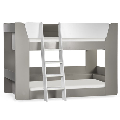Archer 90cm Wooden Bunk Bed – Taupe & White