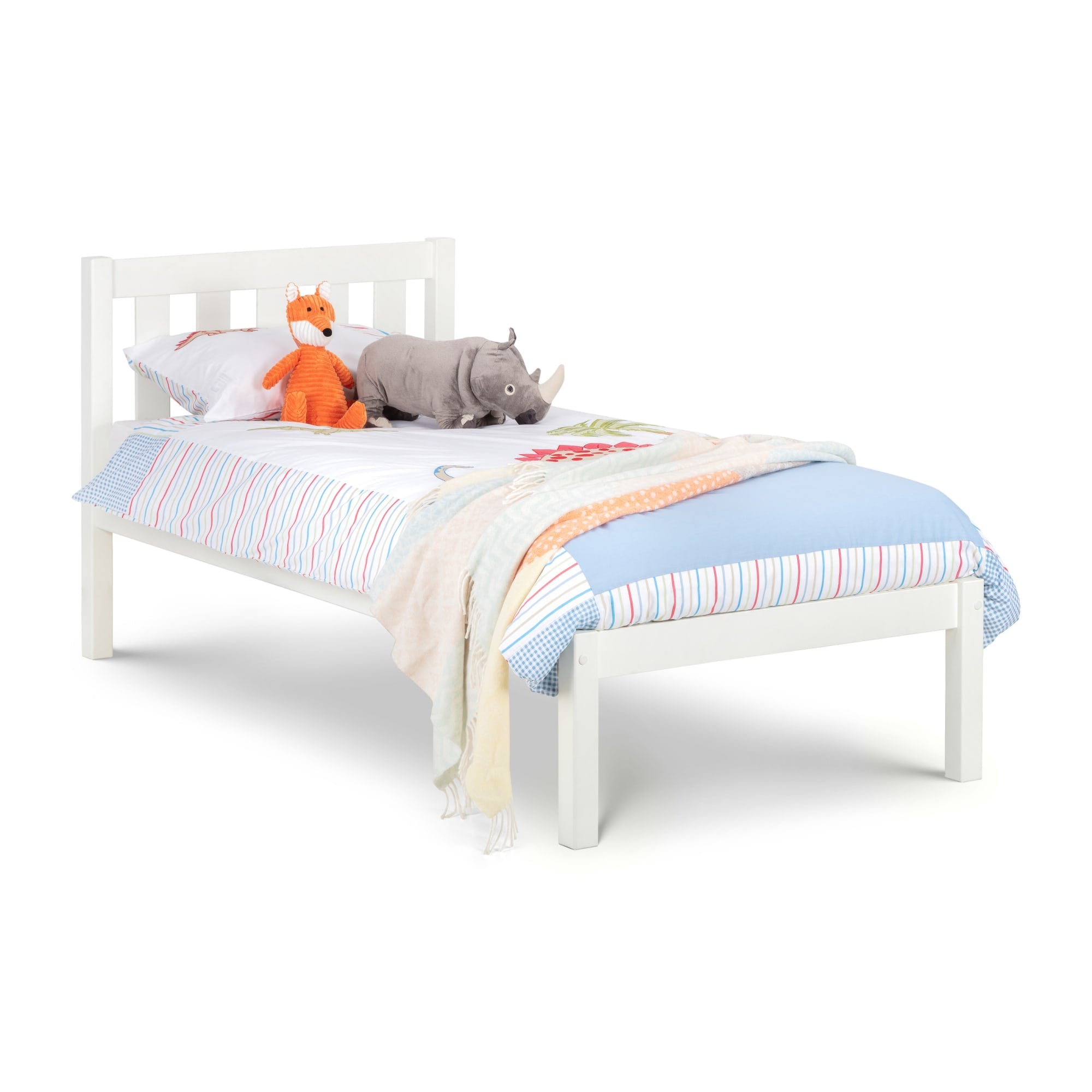 Luna 90cm Single Bed - Surf White