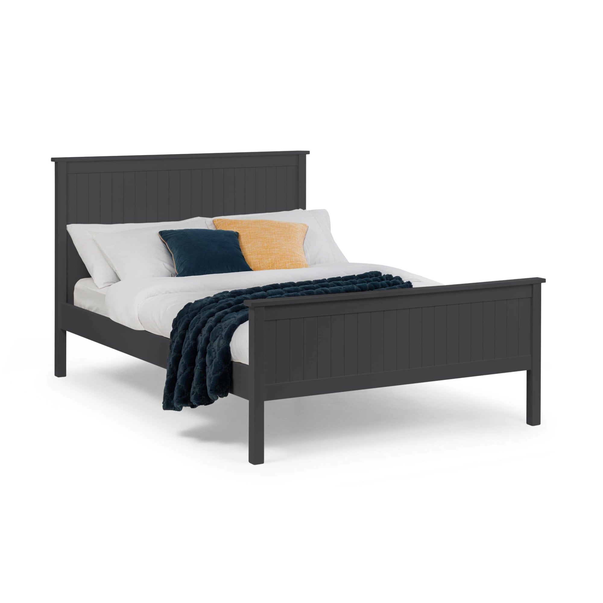 Maine 90cm Single Bed - Anthracite