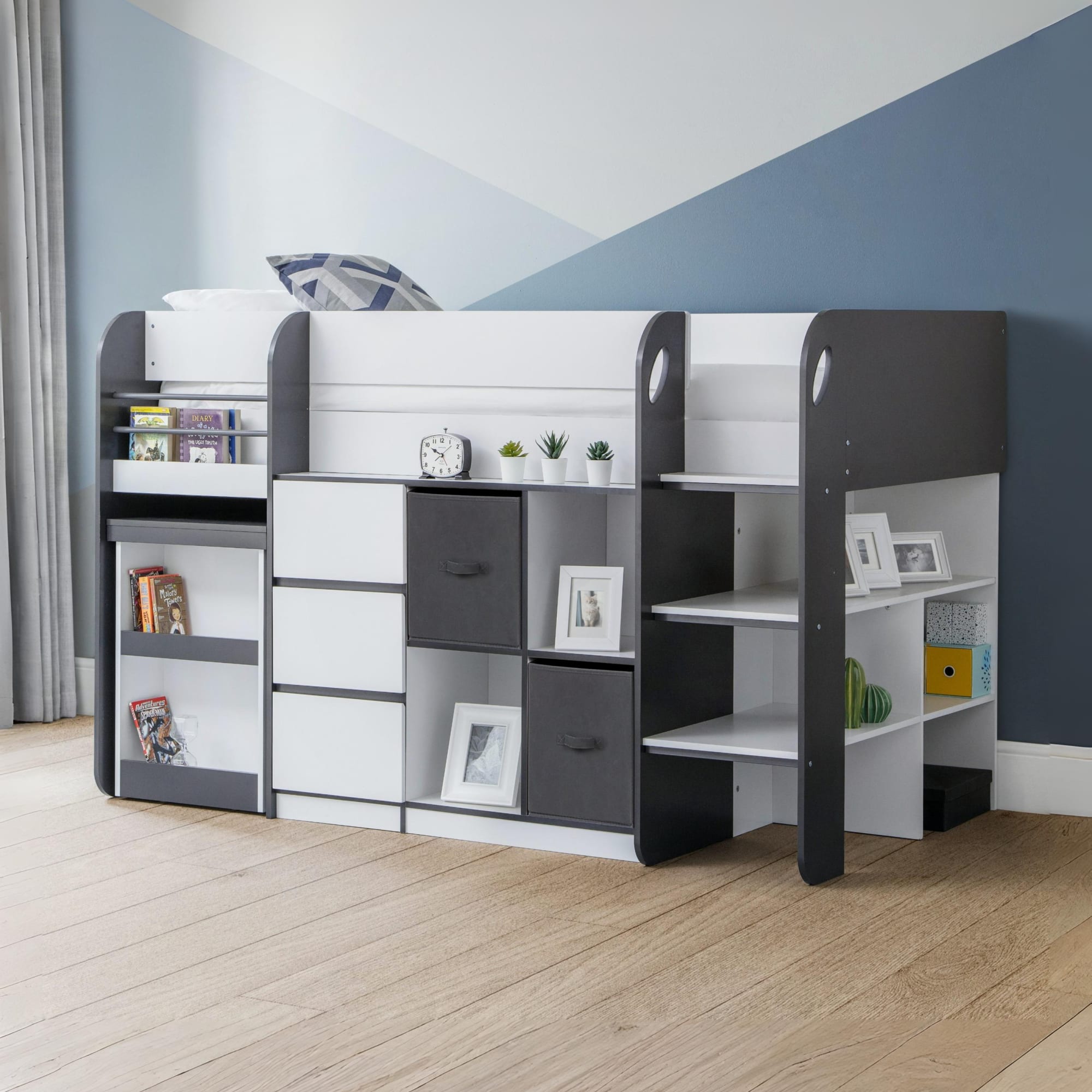 Saturn Mid Sleeper - Grey and White