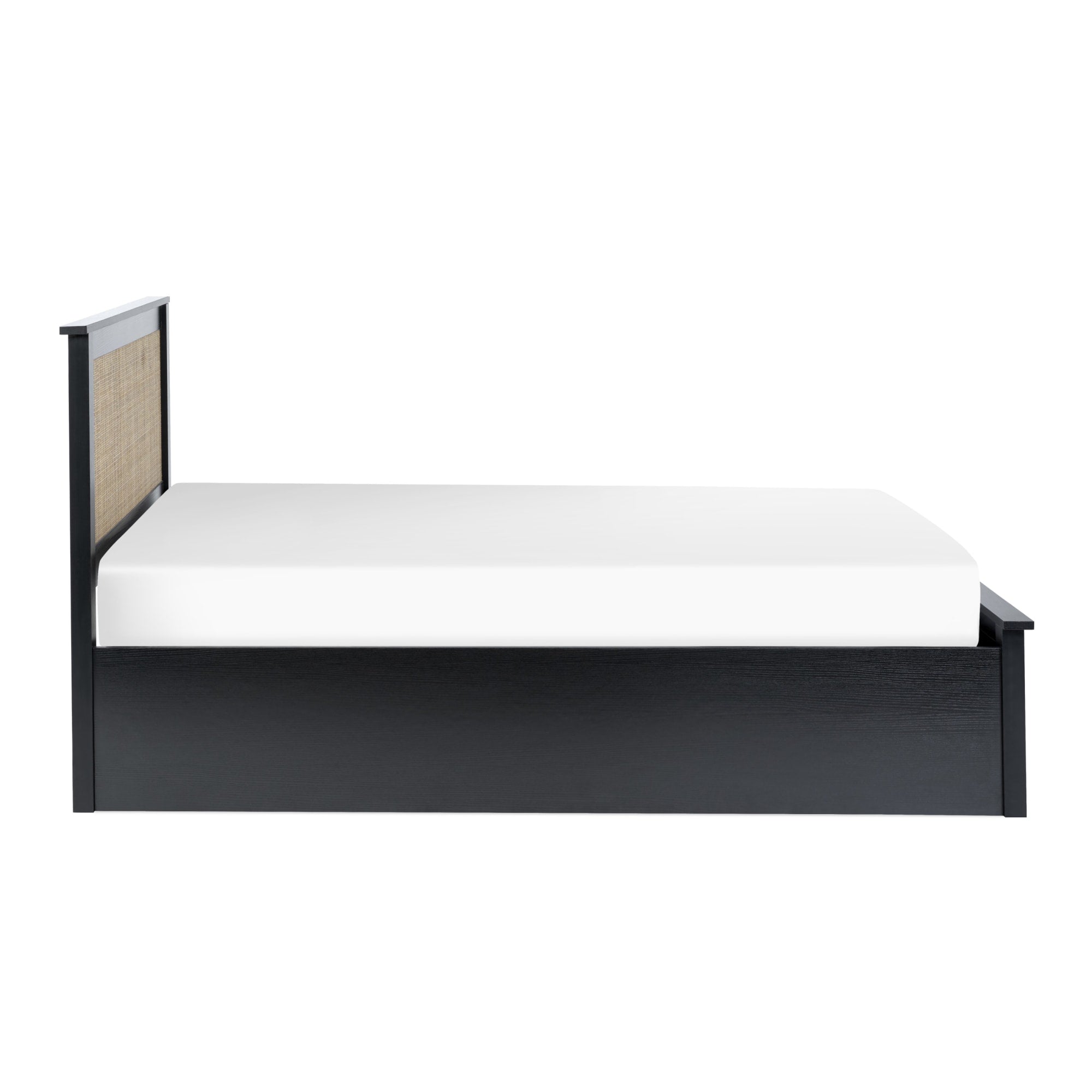 Padstow Ottoman 135Cm Double Bed - Black