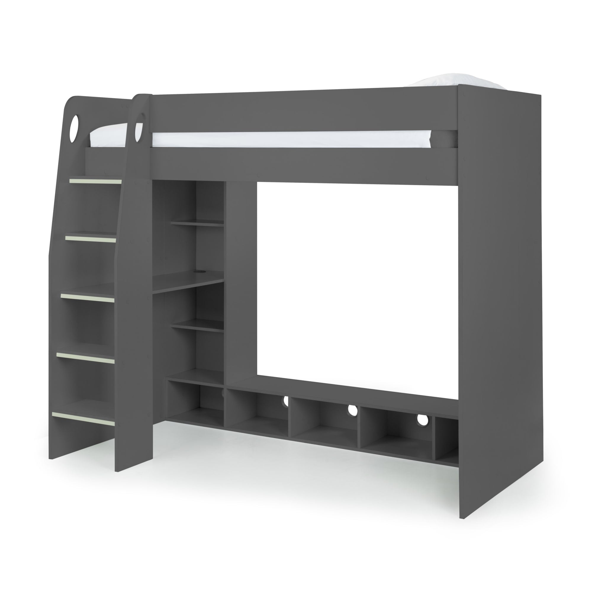 Nebula Gaming High Sleeper Bed With Desk - Anthracite