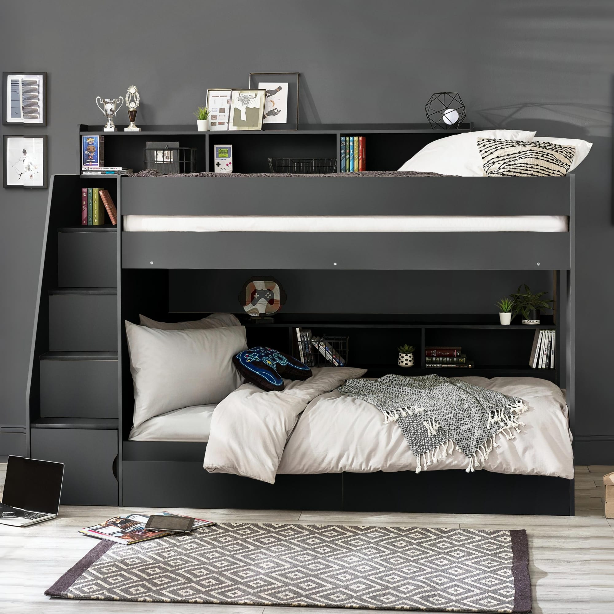 Camelot Staircase Bunk Anthracite