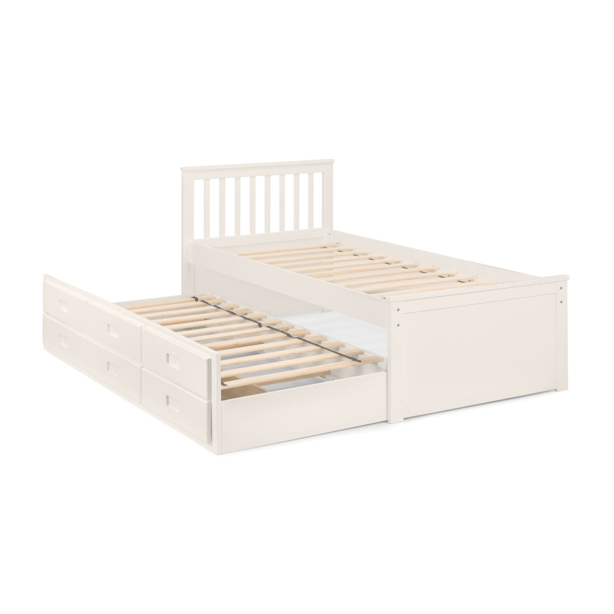 Zara 3ft Single Wooden Guest Bed Frame – White