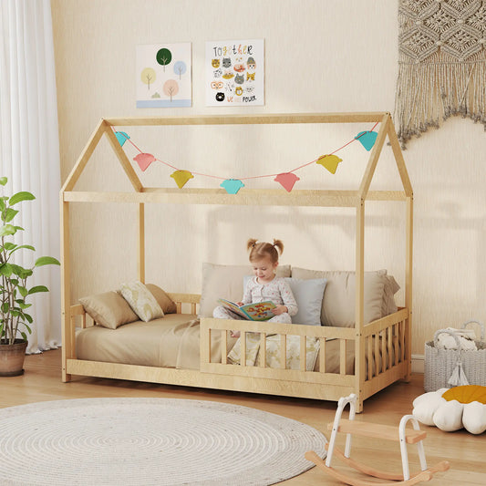 Evelyn Montessori House Bed with Guard Rails