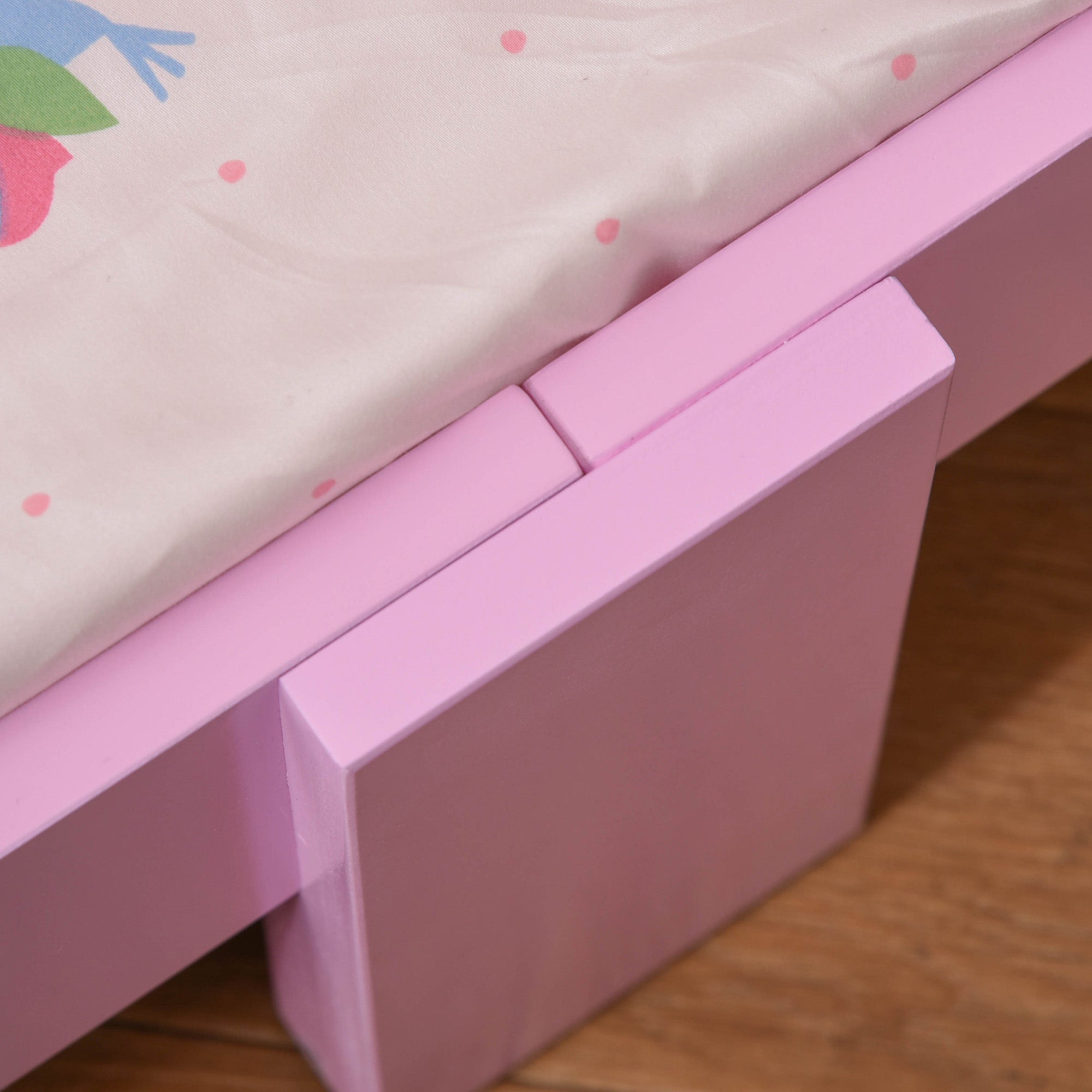 Low Kids Bed Frame with Princess Castle Headboard