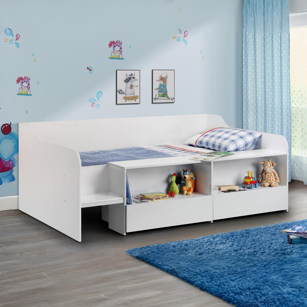 Luna 3ft Single Low Sleeper - Pure White