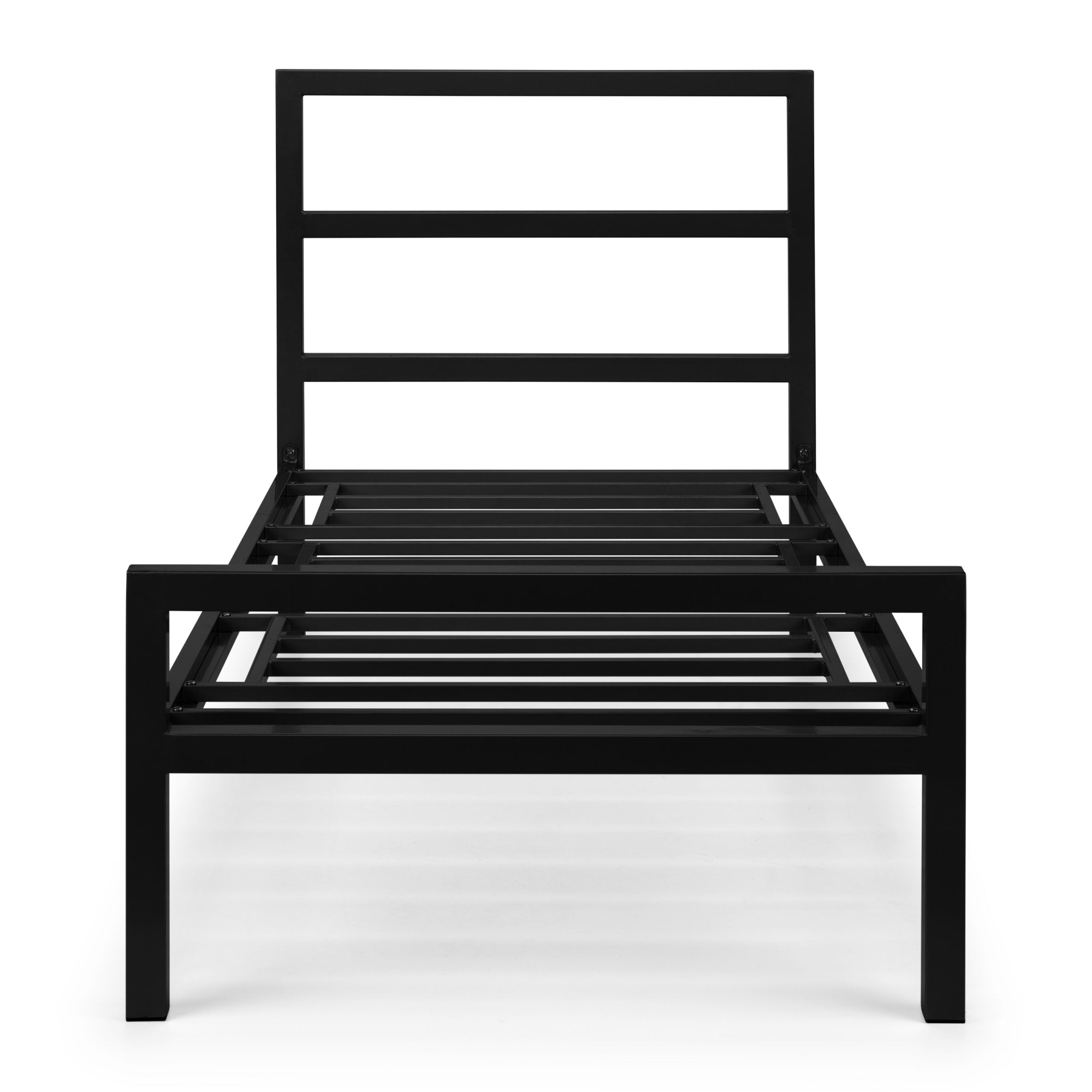 Ellis 3ft Single Metal Bed - Satin Black