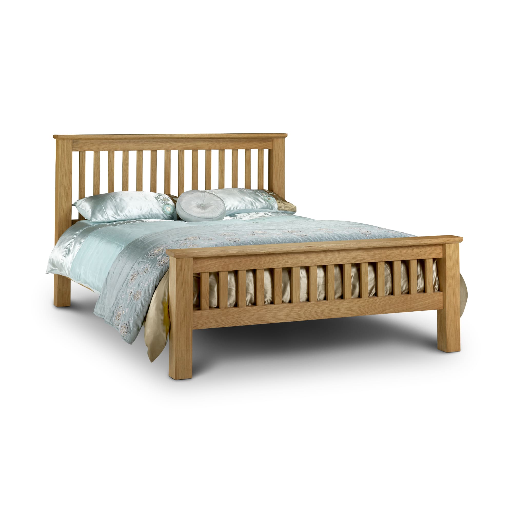 Amsterdam Oak High Footend 135cm Double Bed