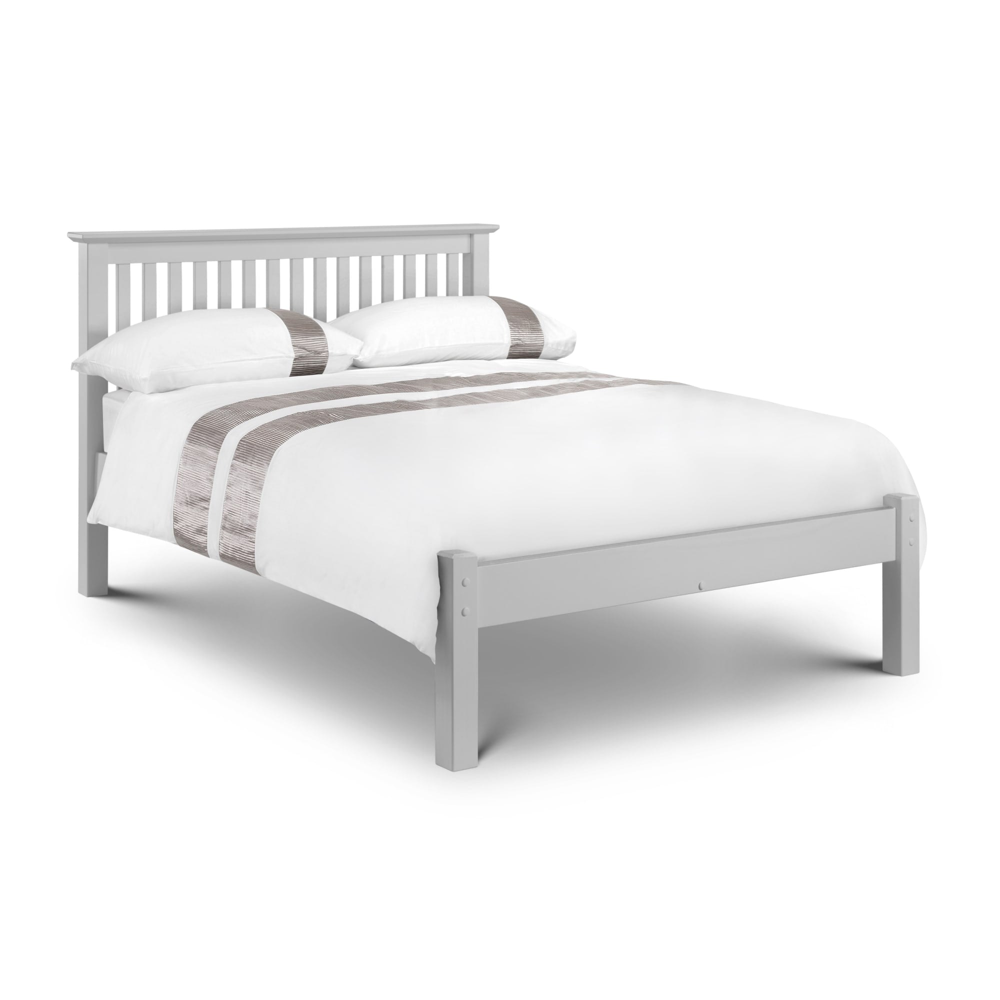 Barcelona Grey Low Footend 135cm Double Bed