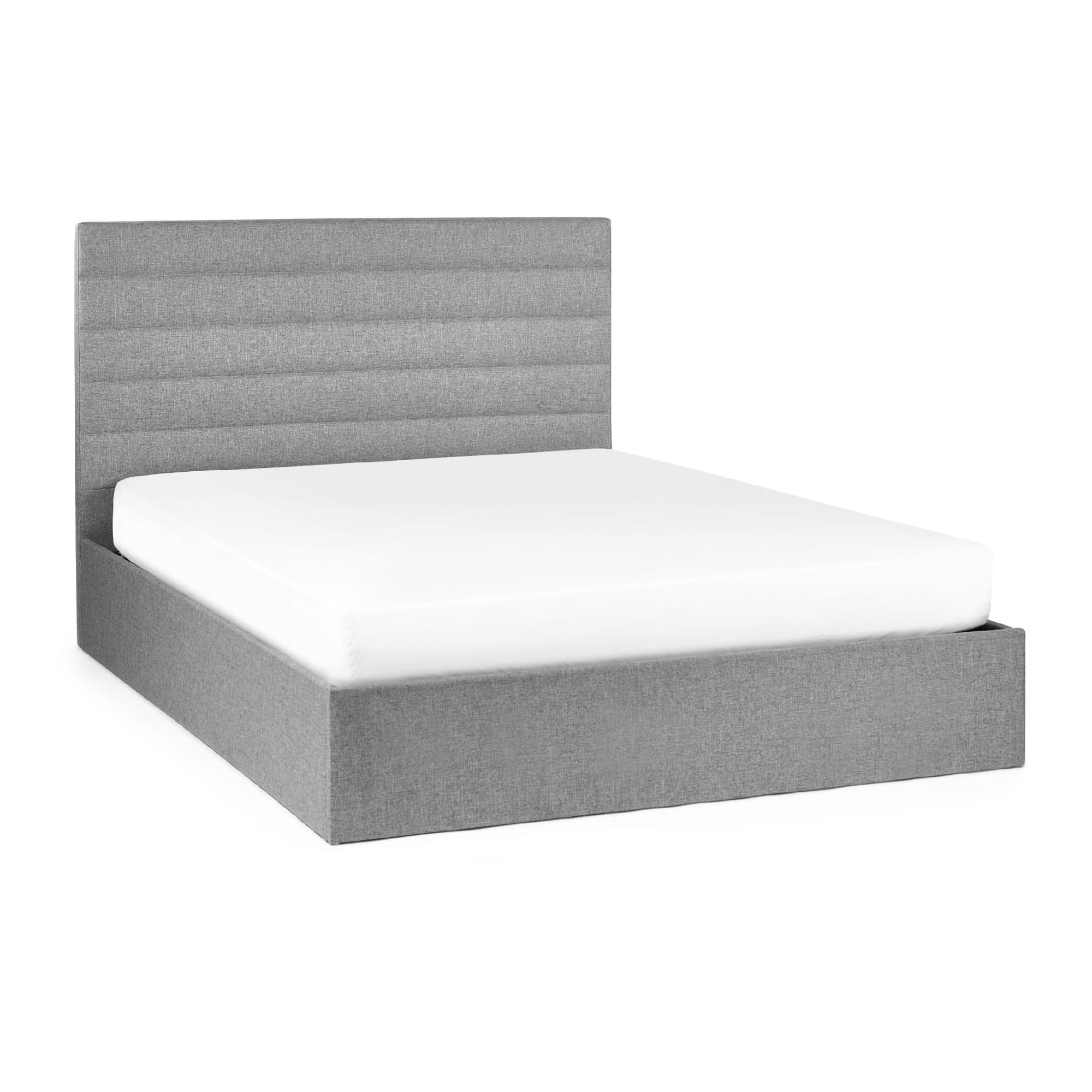 Merida Ottoman Storage 135cm Double Bed - Grey