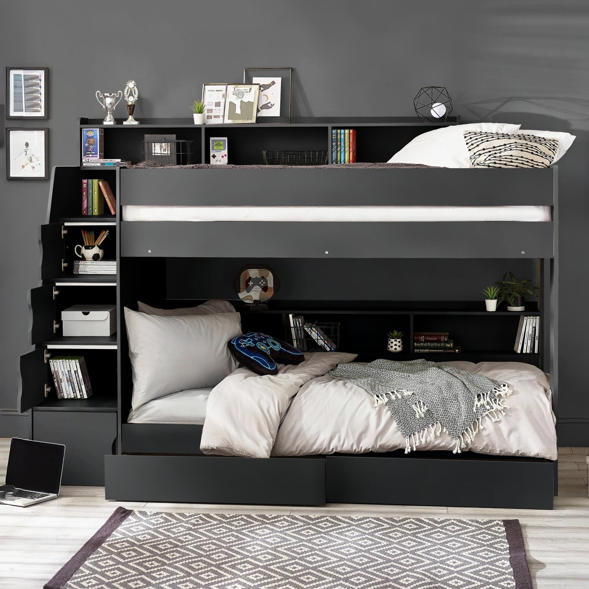 Camelot Staircase Bunk Anthracite