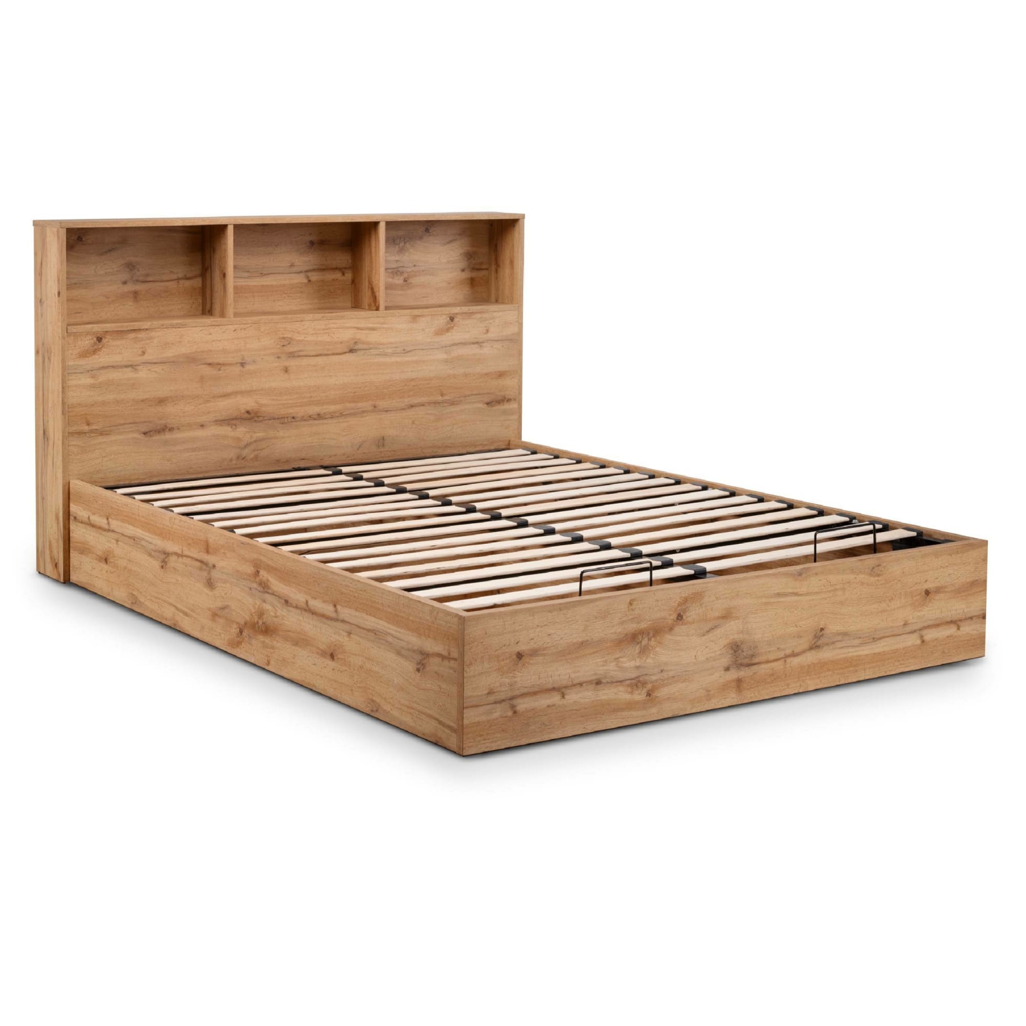 Bali Ottoman Storage 90cm Single Bed - Light Oak